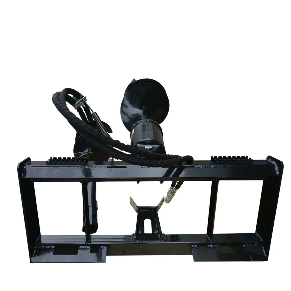High Quality Auger Drive & Bit Ground Auger for Skid Steers Soil Auger Attachment for Compact Post Hole Digger
