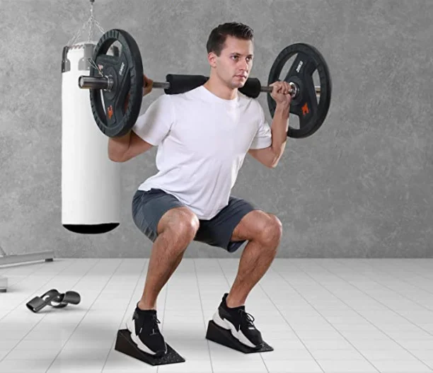 l0101 adjustable foam calf stretcher foot leg squat wedge block wedge slant board-3