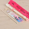 6 foro di colore rosa con il sacchetto di stoffa