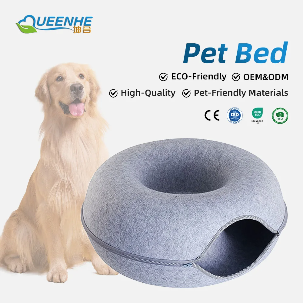 Wholesale Winter Solid Fashion Banana Shaped Warm Soft Punny Dog Bed f - product detail 1