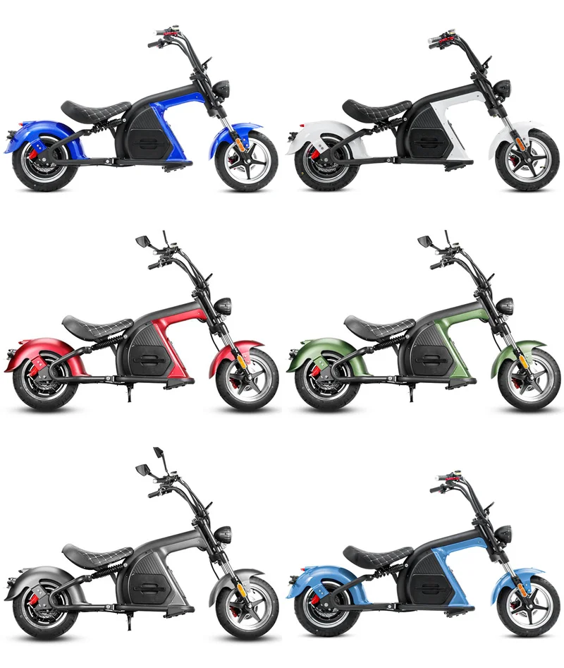 2022 Hot Sale 3000W Fat Tire Electric Scooter Citycoco Motorcycle in US Warehouse