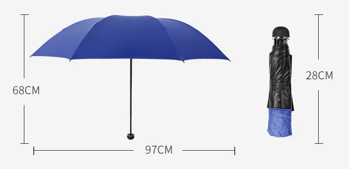 Sturdy Wind Proof Joints For,Friendly Outdoor Use Three Fold Umbrellas/