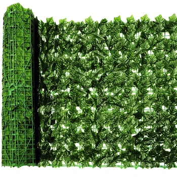 Artificial Ivy Privacy Fence Screen, 118.1x39.3 inch Artificial Hedges Fence and artificial plant wall plastic green leaves fenc