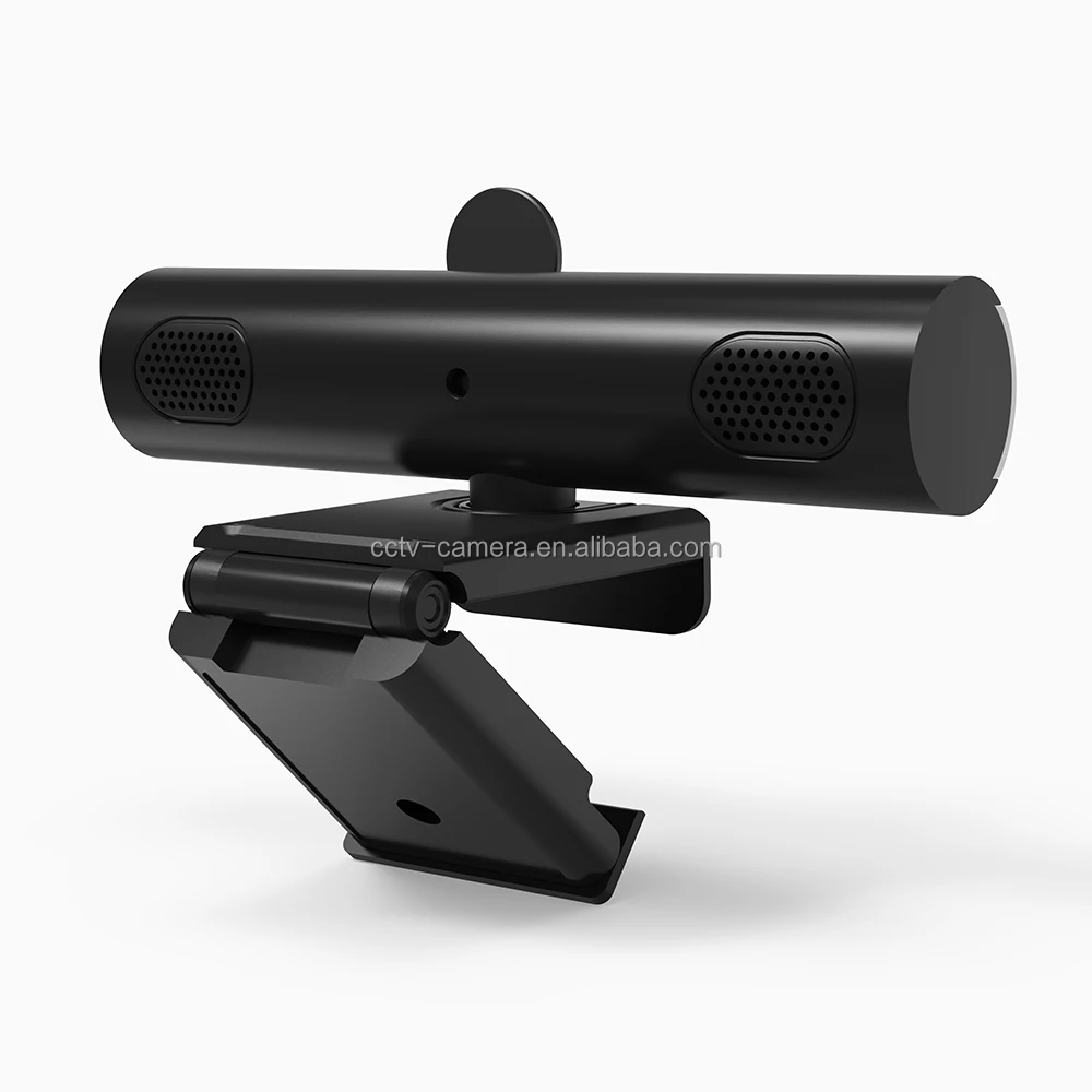 Cámara Web con Zoom óptico para PC, Webcam con micrófono, altavoz