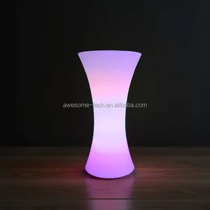 Modern LED Tables Minimalist Luminous Design Waterproof Plastic for Outdoor Garden Hotel Bar Restaurant