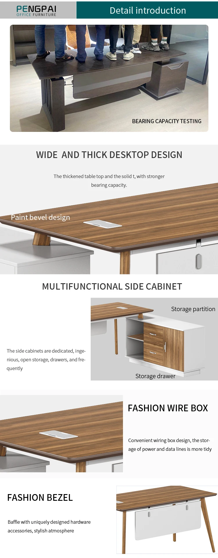 Custom design schoolroom writing table study table single office station office furniture set