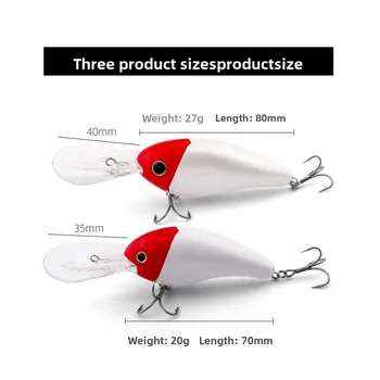 ABS Floating Water Mino Middle Deep Diving Kvd Rock Fat Man Sea Fishing Artificial Hard Bait 5XD6XD Lure Bait – Hard Lure – view 3