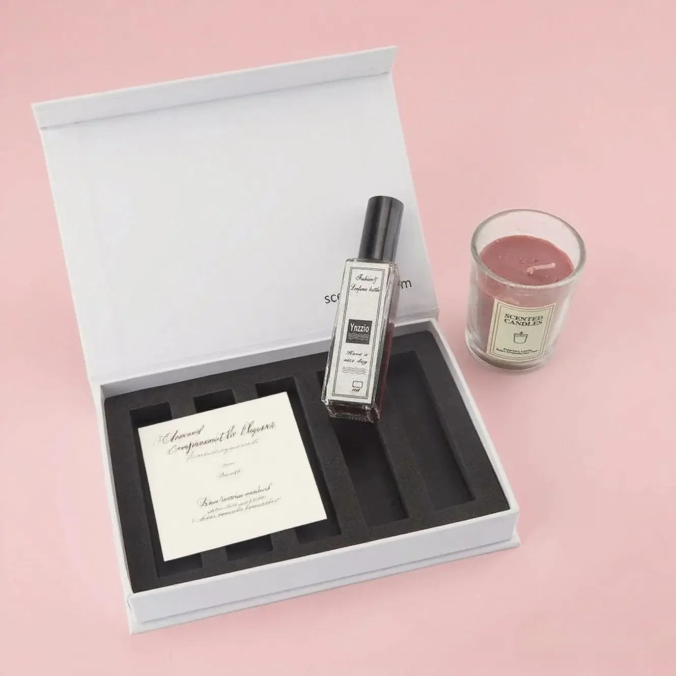 Luxury Recyclable Perfume Gift Boxes | Sleek Magnetic Closure & Vegan Foil Stamping for Unboxing Elegance