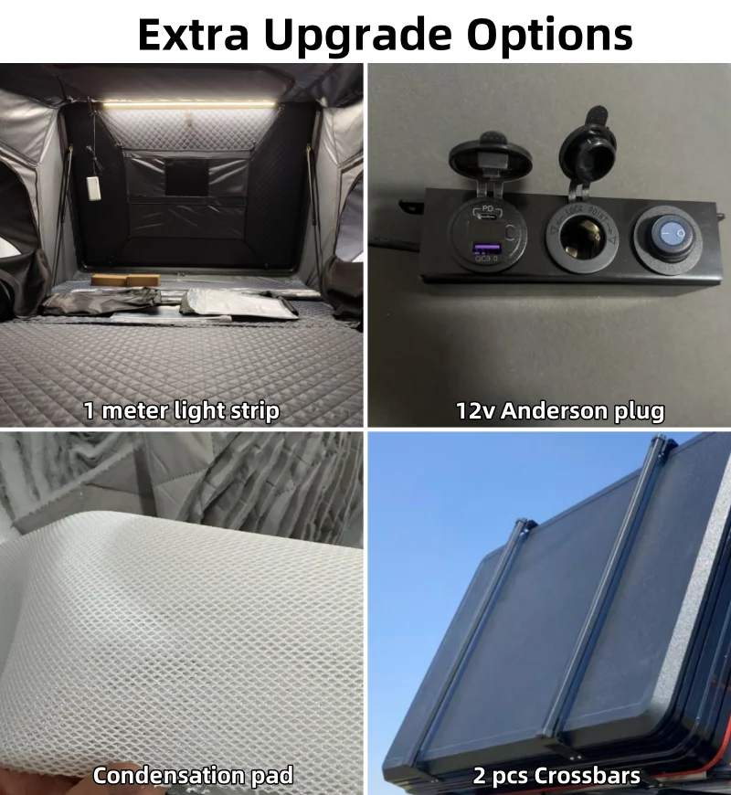 Side Open Hard Shell Roof Top Tent for 4x4 Off-Road SUV Van with Waterproof 2000-3000 Mm and 3-4 Person Capacity