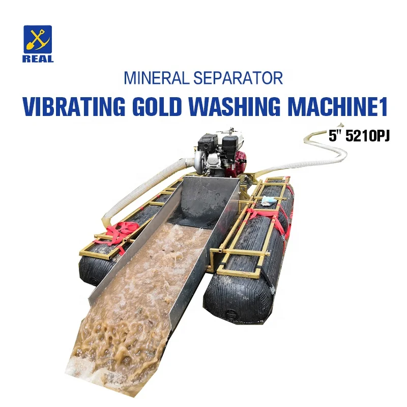 Siphon Type Small Gold Dredge with Turbine Increases Pump Gold Dredge