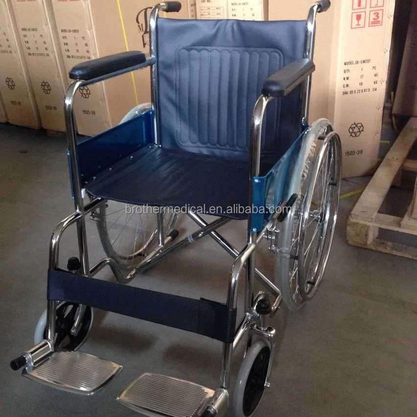 Second Hand Portable Health Care Folding Manual Lightweight Hospital Used  Steel Wheelchair for Sale