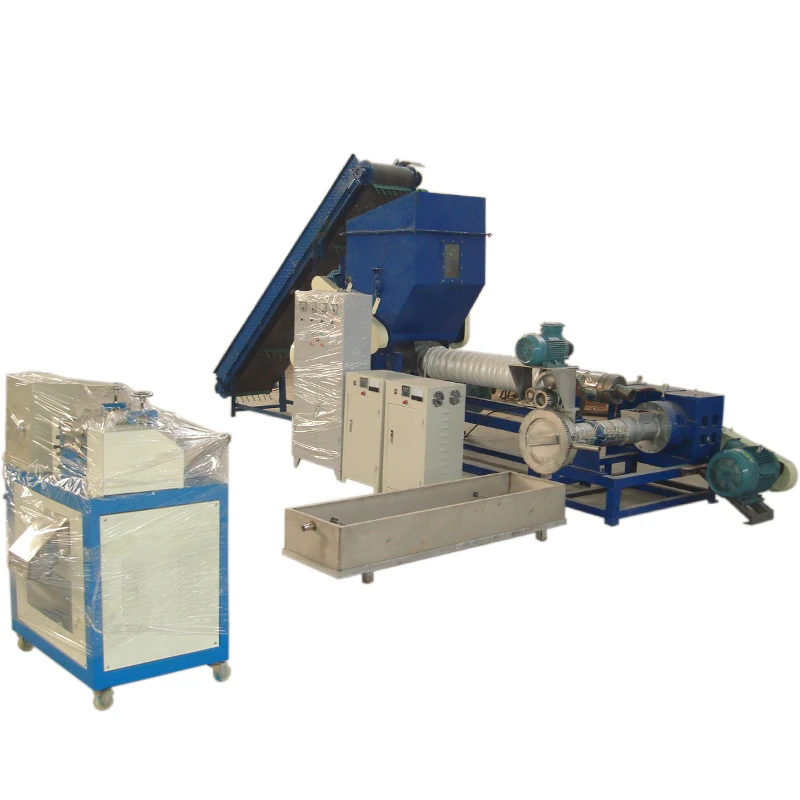 Waste plastic recycling pelletizing line machine  producing  pellet pe film pelletizer granulator