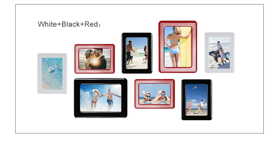 Wholesale Gift Crystal Photo Frame Metal Gold Magnetic Photo Frame for Fridge supplier