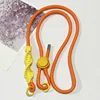 Orange rope with a yellow knot
