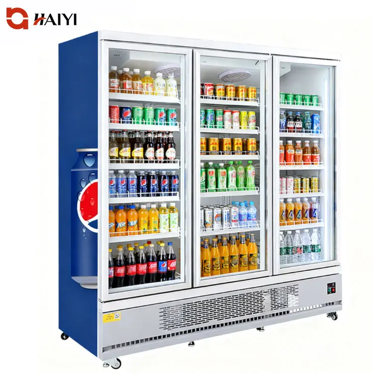 【 CAN さん専用ページ 】 Commercial Three Door Beverage Cooler - Large Display Fridge