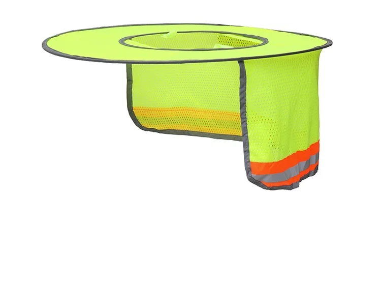 High Visibility Reflective UNCO- Hard Hat Sun Shield Full Standard Brim Mesh Sunshade Reflective Hat