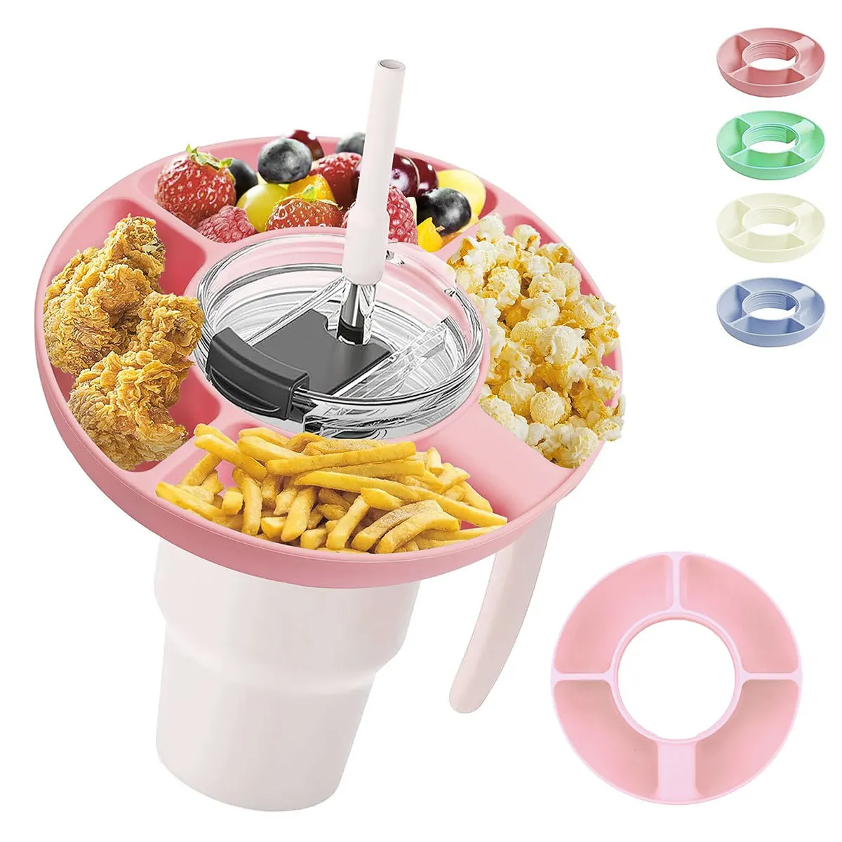 Silicone Snack Tray Food-grade Reusable Snack Ring Lightweight Candy ...