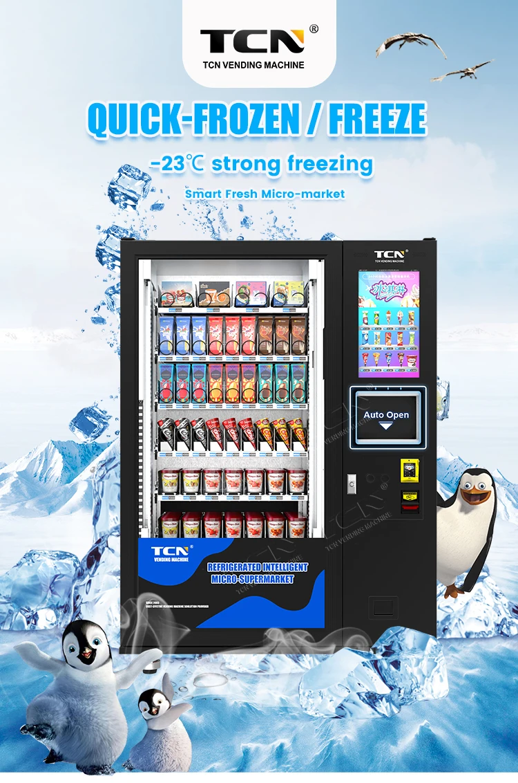 TCN Frozen Food Vending Machine Frozen Dumpling Frozen Meat Vending