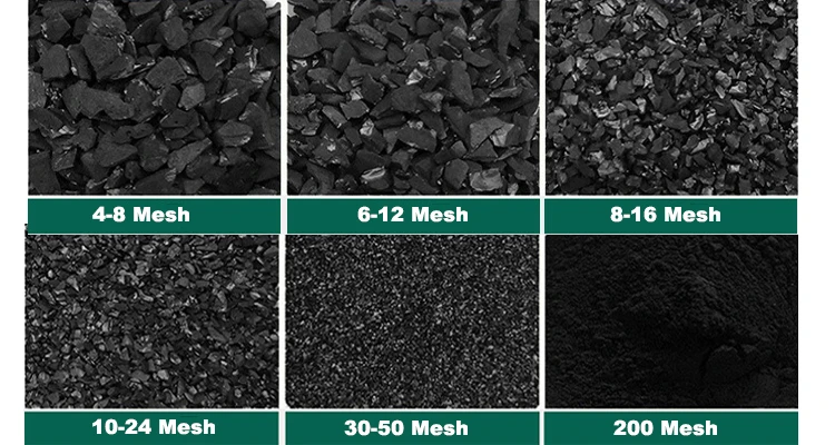 High Iodine Value Granulated X Mesh Activated Carbon Olive Shell