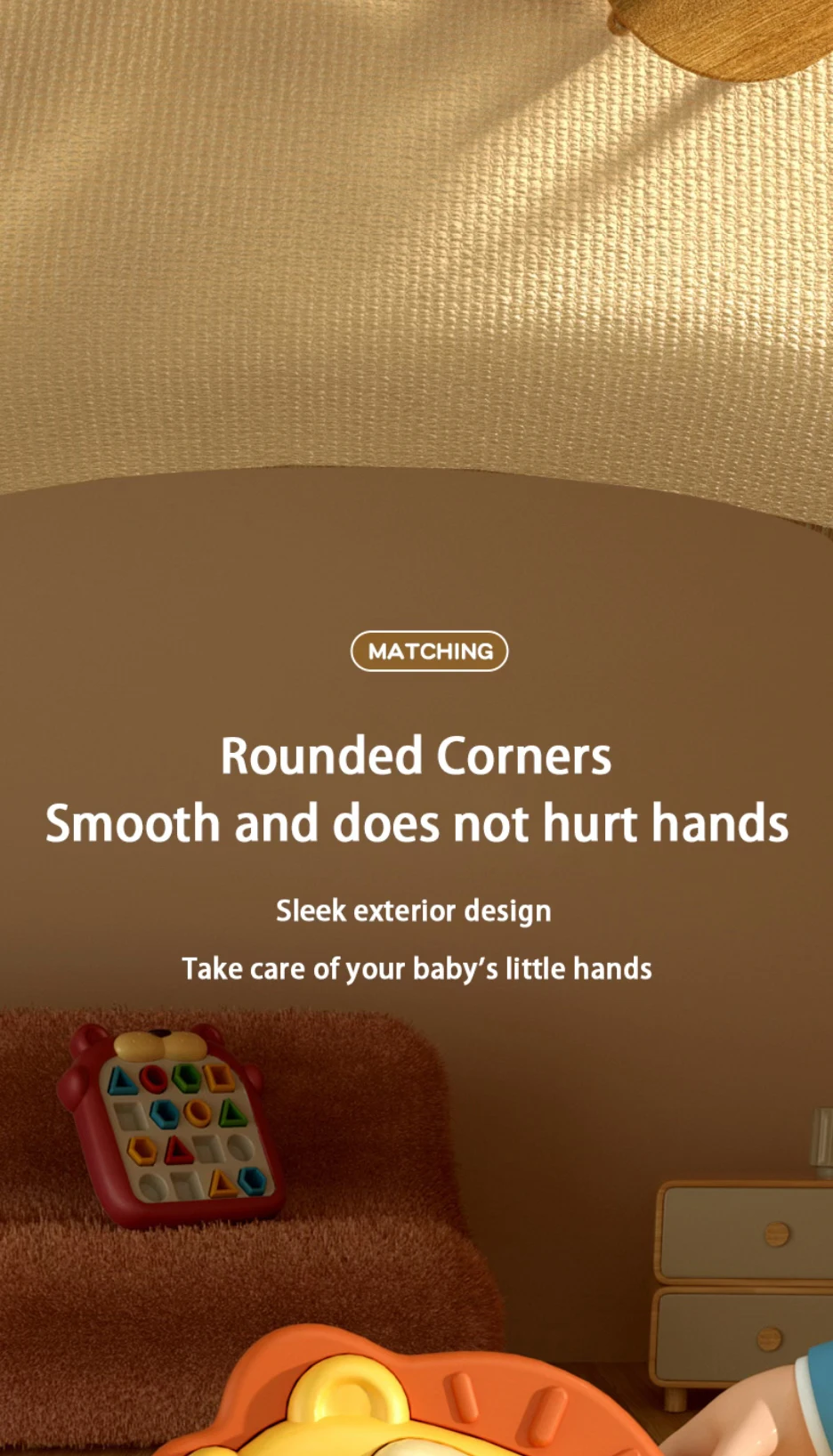 Sl Montessori Sensory Education Shape Puzzle Matching Blocks Board