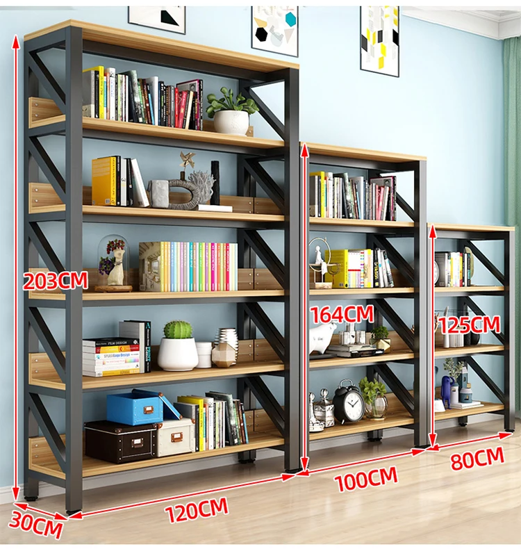 Living Room Modern Book Store Furniture Home Bookshelves Wood Mdf ...