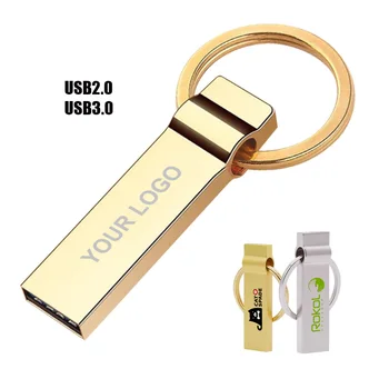 100% Custom Logo USB Tiny metal pendrive 1gb 4gb 8gb 16gb 32gb 64gb 128gb memory usb stick pen drive usb flash drive