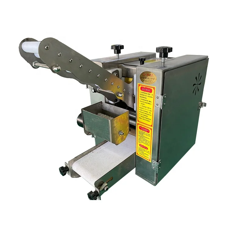 Dumpling Wrapper Maker Round Square Dough Sheet Wonton Spring Roll Samosa Empanada Ravioli Gyoza Sambousek Skin Making Machine