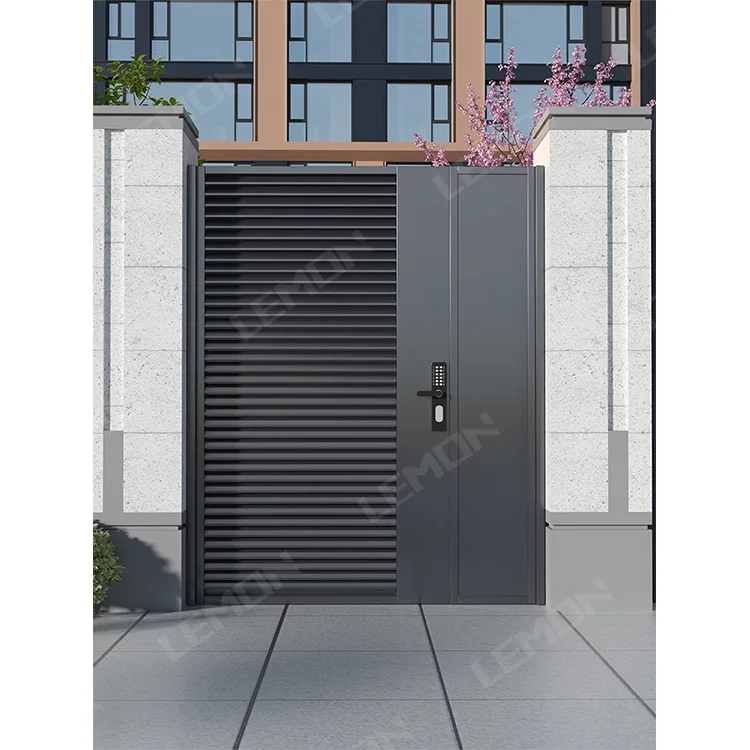 Modern Design Entry Wrought Iron Gates Cast Aluminium Gate Simple Modern Luxurious Main Automatic Gate for Villa