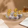 Plateau à collation en verre