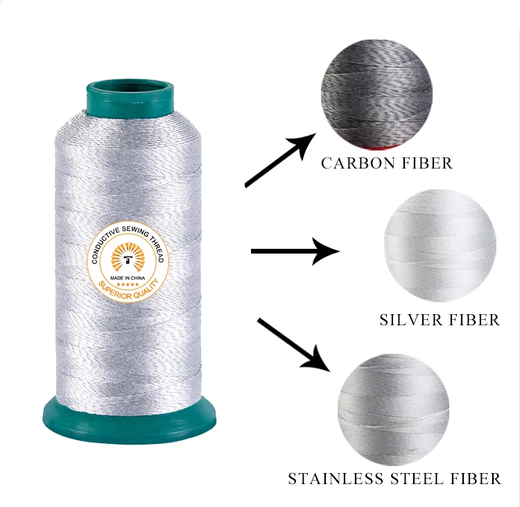 China Custom Anti-static Silver Coated Conductive Thread