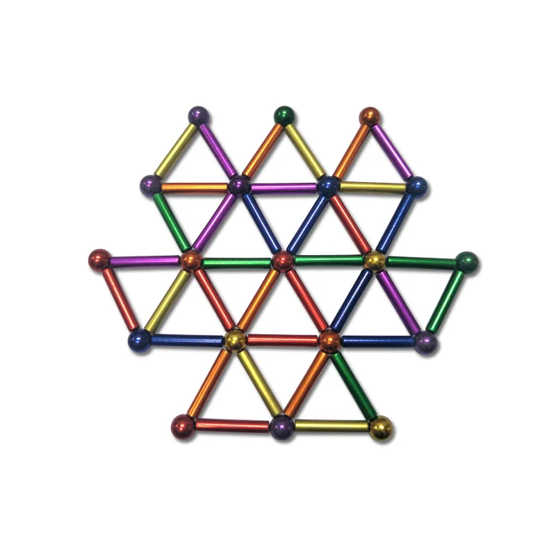 Custom Materials Stick With Metal Balls Building