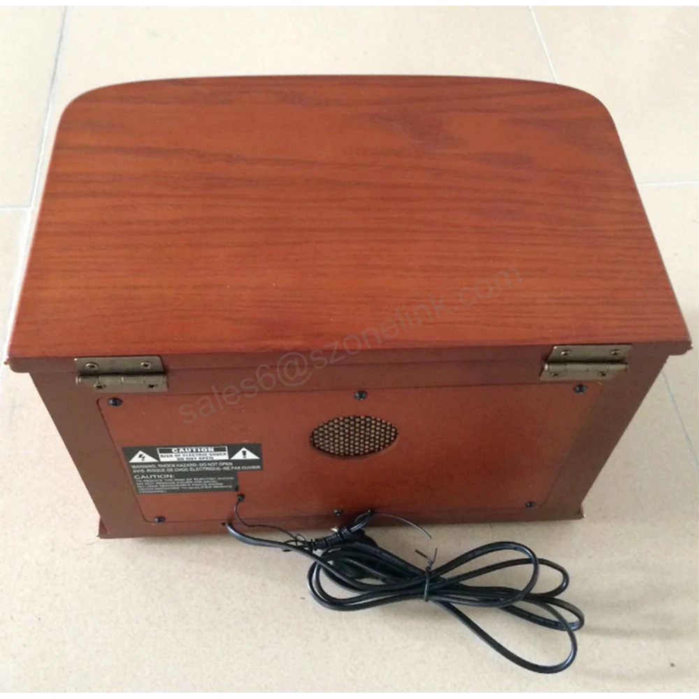 Nostalgic Wooden Mini Portail Bluetooth AM FM Radio with Pigtail Antenna