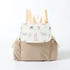 Khaki-babys double-shoulder travel backpack-corduroy