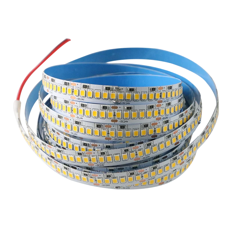 240LEDs Customizable LED Light Strip with SMD2835 24V Warm and Cold White Light for Garden IP65 Rated