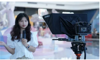 FEELWORLD TP16 16-inch Folding Teleprompter Supports up to 16" Tablet Horizontal Vertical Prompting Bluetooth Remote Control product image