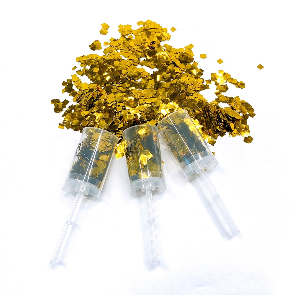 Одноразовые высококачественные товары для вечеринок пуш-поп конфетти Поппер для свадьбы