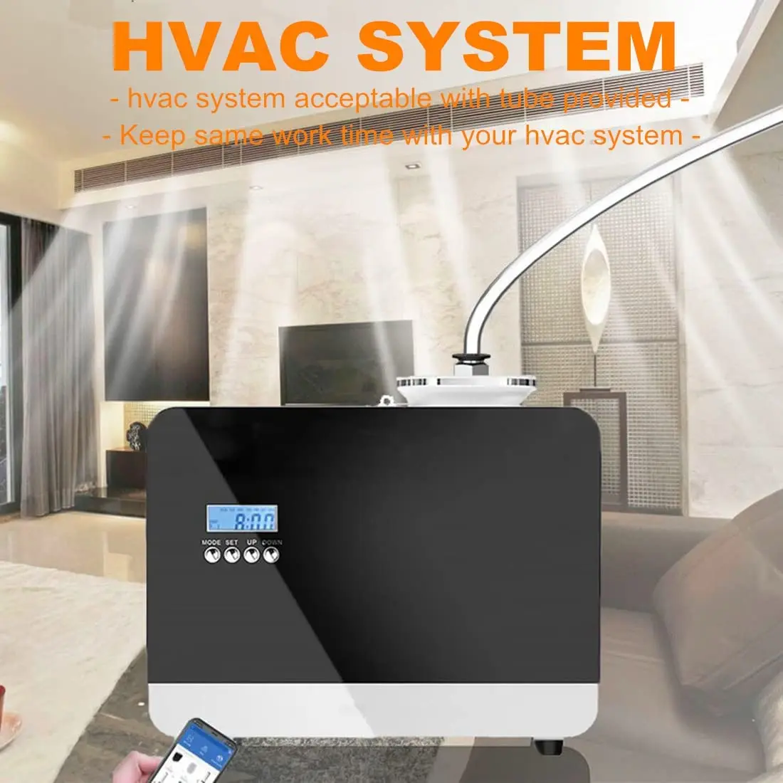 800ml Smart Scent Commercial Smart Diffuser for Home Hotel Cold Air HVAC Fragrance Waterless Electric Metal EU Plug Essential