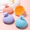 Circular striped shampoo brush