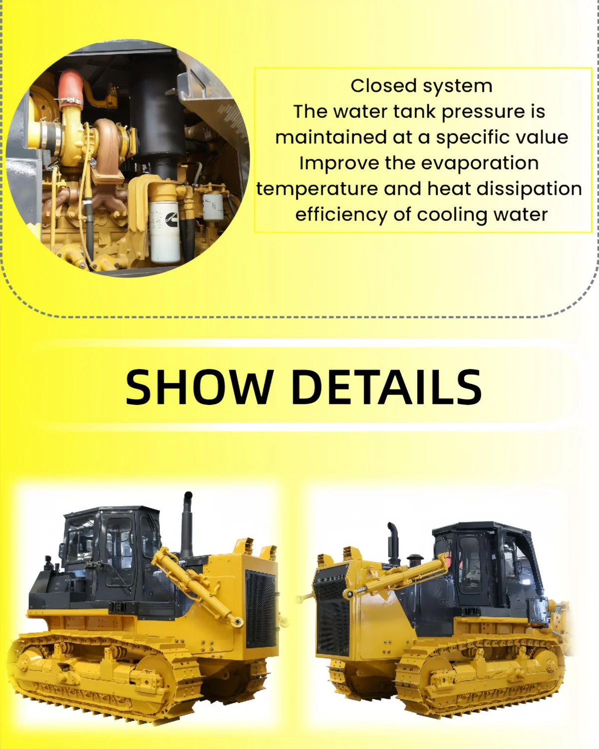 Manufacturer Supply Pushdozer 15 Ton 16 Ton 17 Ton Hydraulic Crawler Bulldozer with 4.5 m³ Blade Capacity SD16 details