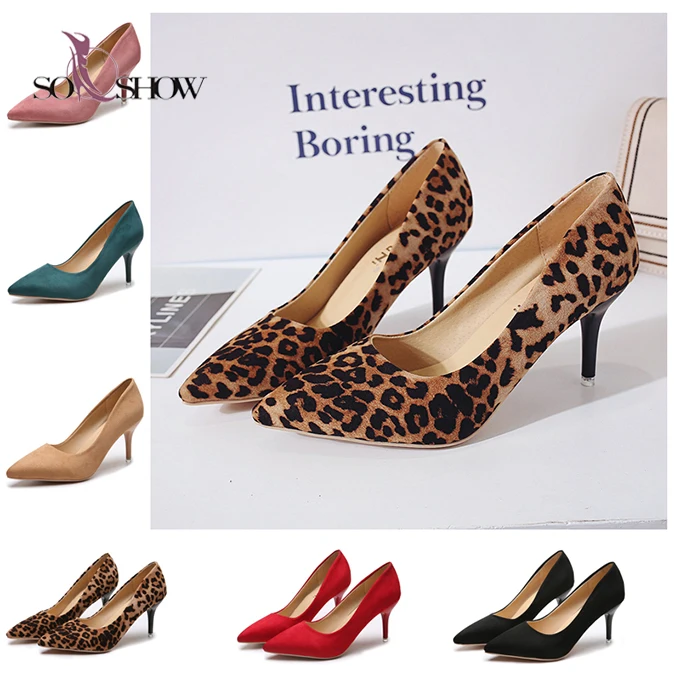 Wholesale slip on Pump Shoes Fashion High Heel Women Daily Office Dress  Women Shoes