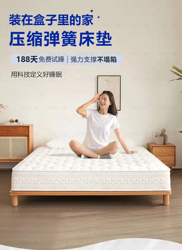 Thickened Mattress With Pocket Spring Adults King Size Air Breathable Latex Bed Mattress For Hotel Bedding Sleep