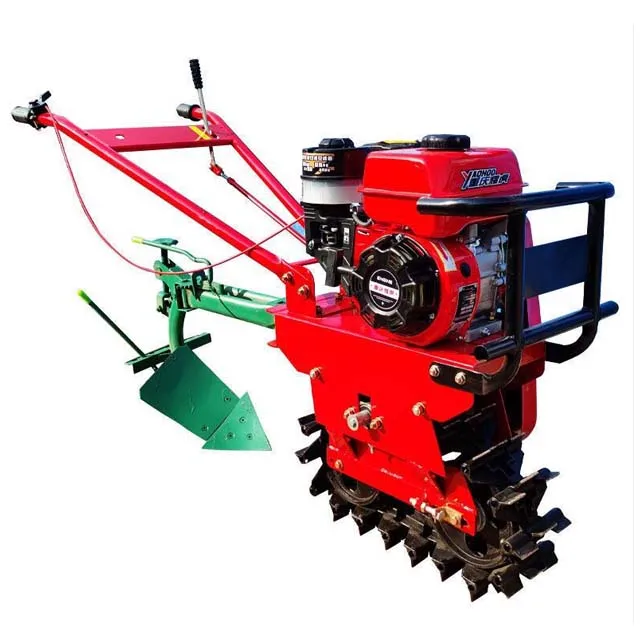 Hand Push Farm Machine Mini Power Tractor Skid Steer Garden Grass Rotary Tiller Cultivator for Sale