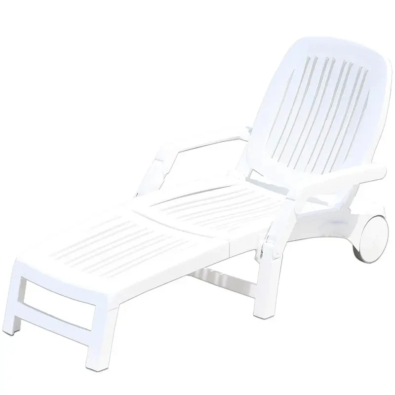 Outdoor Plastic Beach Chair Large Size Thickened Openair Hotel