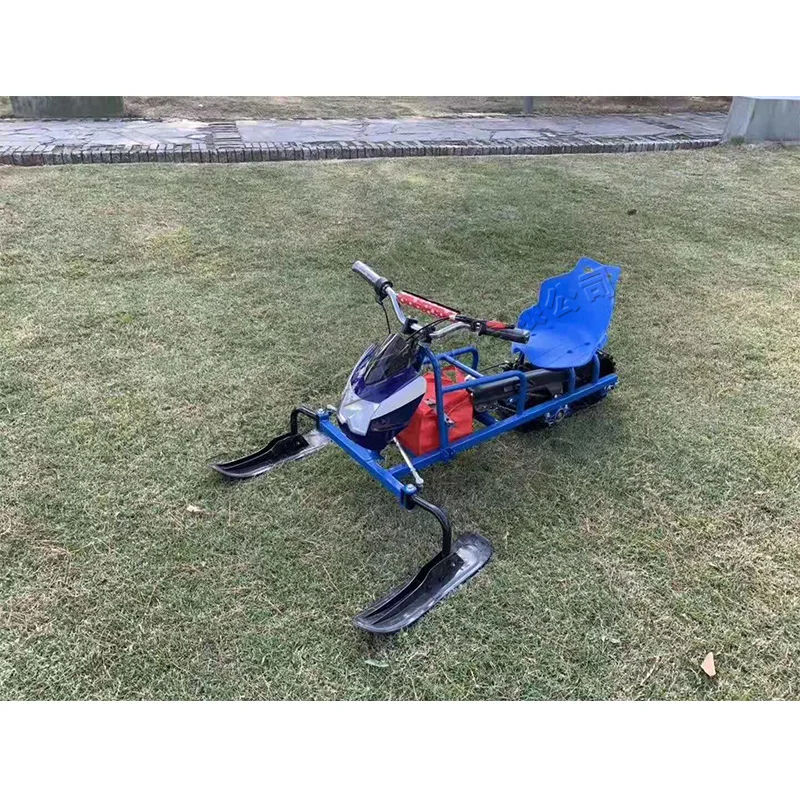 Электрический бензиновый высококачественный лыжный скутер, электрический велосипед, снегоход для детей