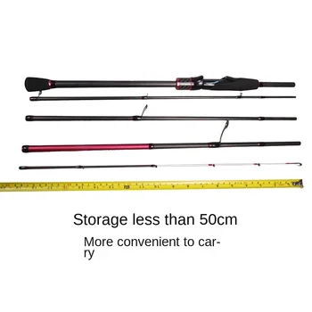 Cheery New Rod Carbon Fiber Fishing Rod Ultra-Fast Straight Handle Travel Rod 2-Piece 150g Lightweight Super Hard Tone Spot – Hard Lure – view 5