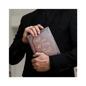 New Arrival Customized PU Leather Manifestation Verses  Hardcover Journal A5 Notebook Custom Printing With Bible for Prayer