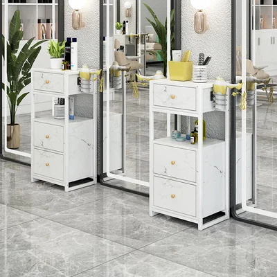 Modern Luxury Side Cabinet Hairdressing Furniture High Quality Cart Salon  Beauty Drawer Trolley