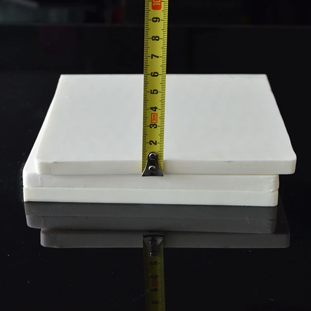 Custom Rectangular Wear Resistant Alumina Insulation Ceramic Plate 95 Al2o3 Ceramic Board for Kiln