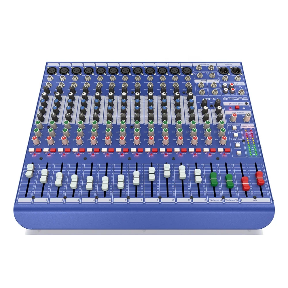 MIDAS アナログミキサー DM16 マイダス Amazon.com: Midas DM16 16 Input Analogue Live and Studio Mixer