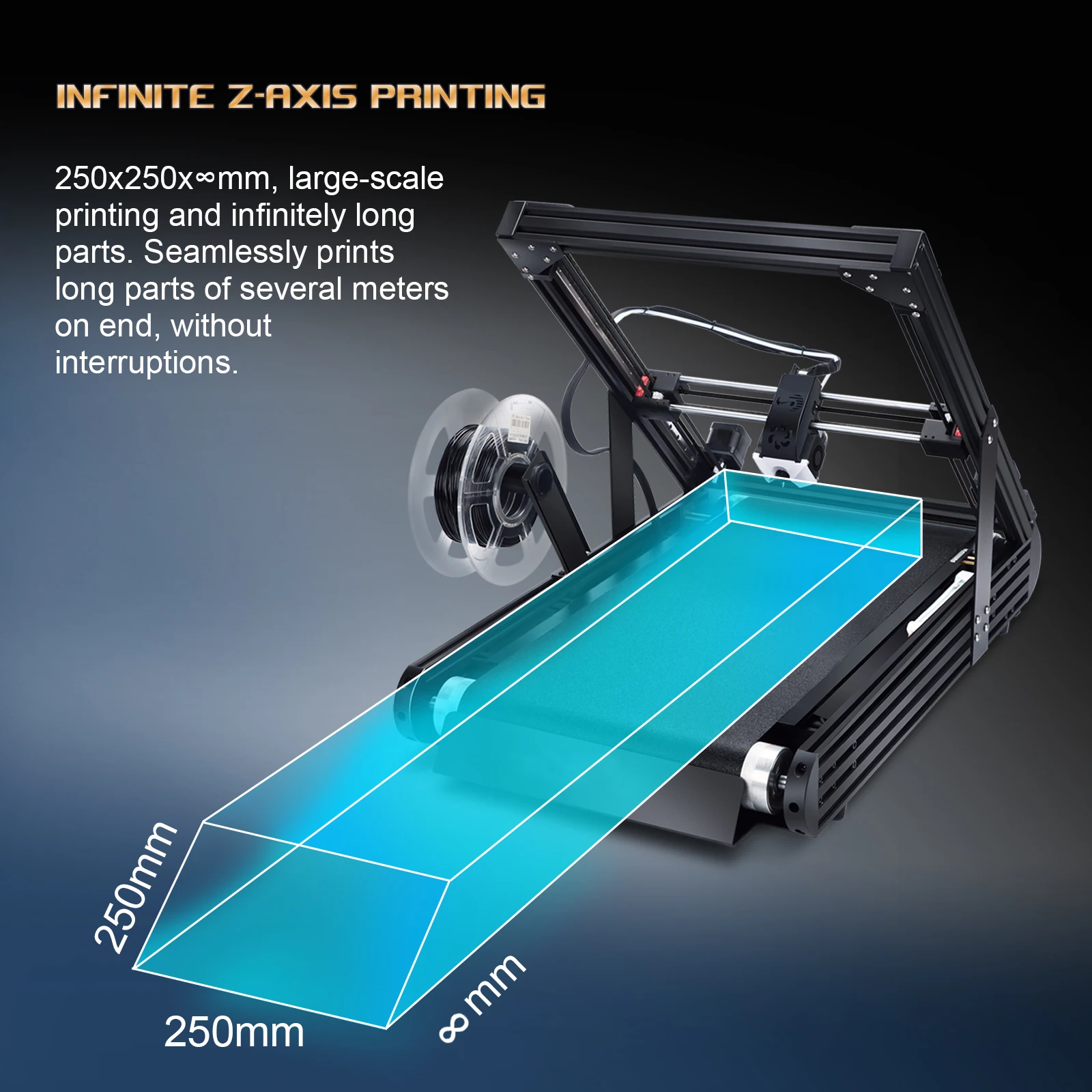 Ideaformer IR3 V2 3Dプリンター コンベアベルト式 250×250×∞mm Core